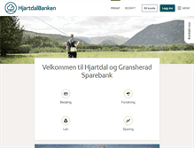 Tablet Screenshot of hjartdalbanken.no